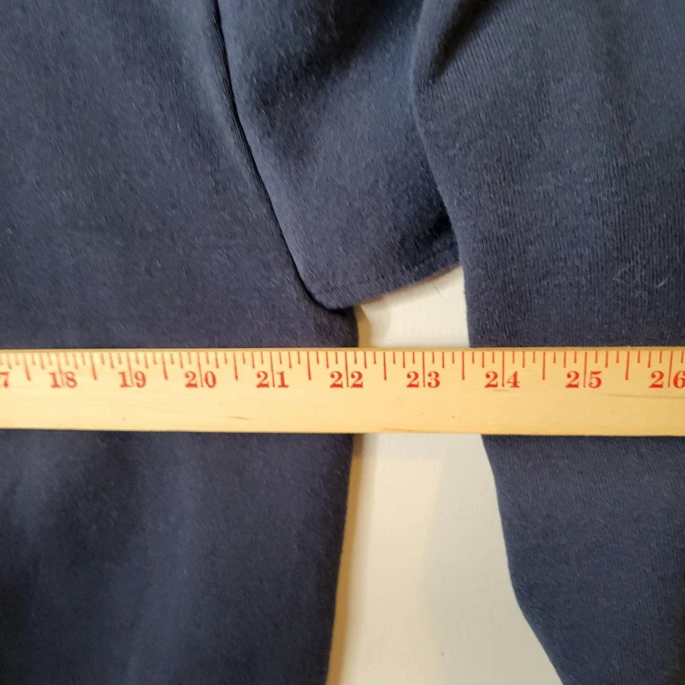 Vintage Jerzees Navy Blue Embroidered Birdhouse Sweatshirt Womens XL Made in USA